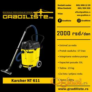 Kärcher NT 611 – najam profesionalnog usisivača za vodu